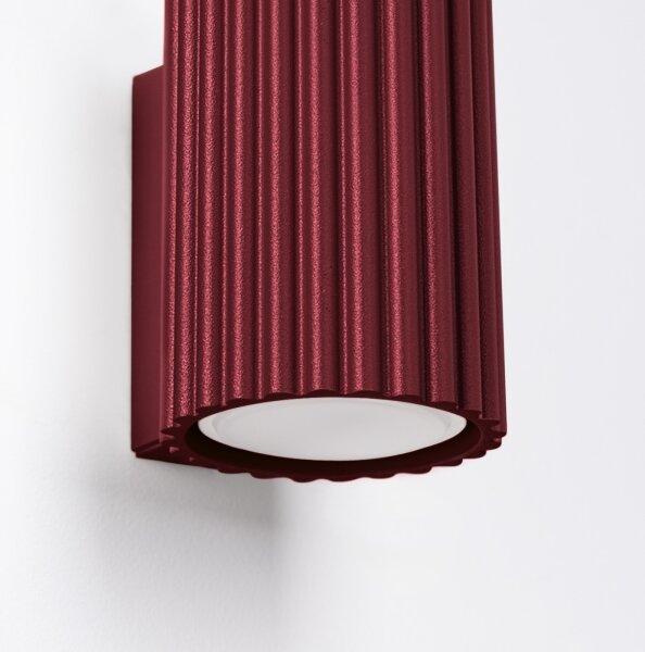 Brilagi - Lampada da parete LED CRESTO 1xGU10/10W/230V 10 cm bordeaux