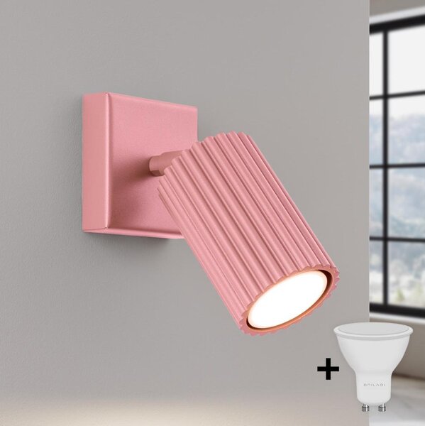 Brilagi - faretto da parete LED CRESTO 1xGU10/10W/230V rosa