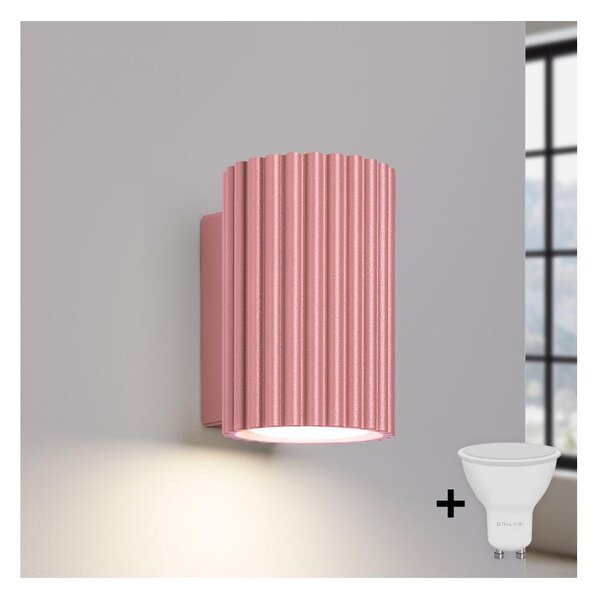 Brilagi - Applique LED CRESTO 1xGU10/10W/230V 10 cm rosa
