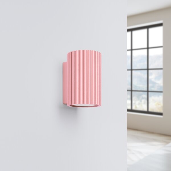 Brilagi - Applique LED CRESTO 1xGU10/10W/230V 10 cm rosa