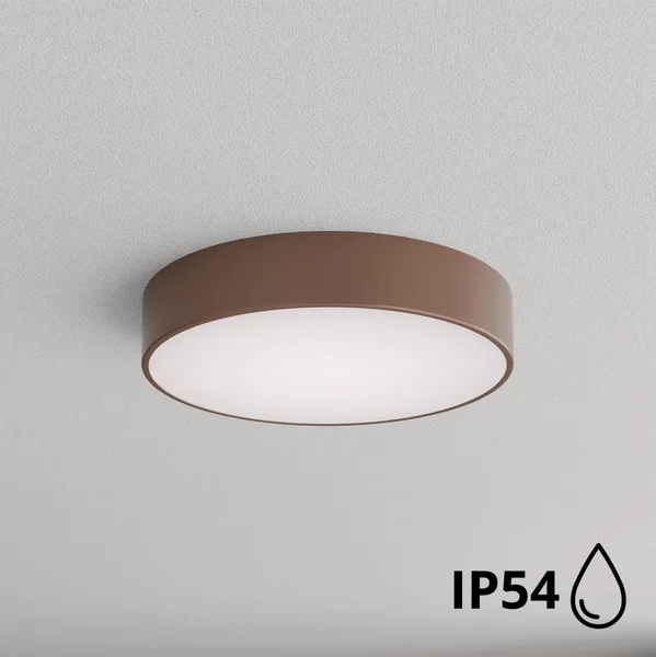 Brilagi - Plafoniera da bagno CLARE 3xE27/24W/230V diam. 40 cm IP54 marrone