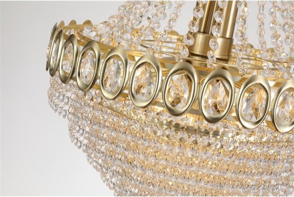 Searchlight 1711-11SB - Lampadario a sospensione con catena LOUIS PHILLIPE 8xE14/60W/230V