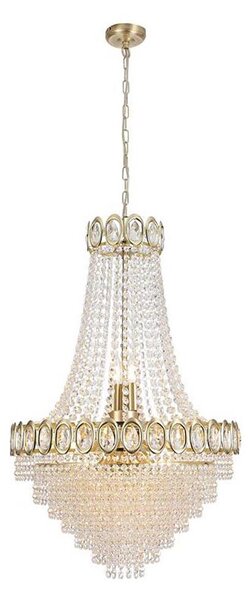 Searchlight 1711-11SB - Lampadario a sospensione con catena LOUIS PHILLIPE 8xE14/60W/230V