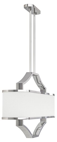 Open Design OR84849 - Lampadario a stelo GERDO OVALE 6xE14/12W/230V cromo lucido/bianco