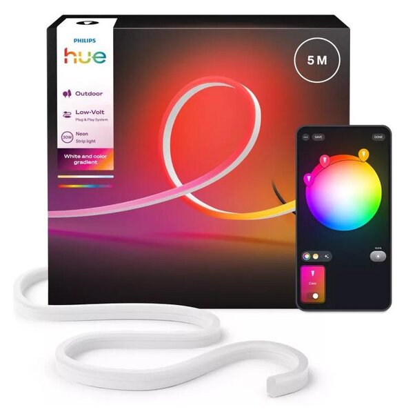 Philips - Striscia LED RGBW dimmerabile per esterni Hue NEON 5m LED/30W/230V 2200-6500K IP67