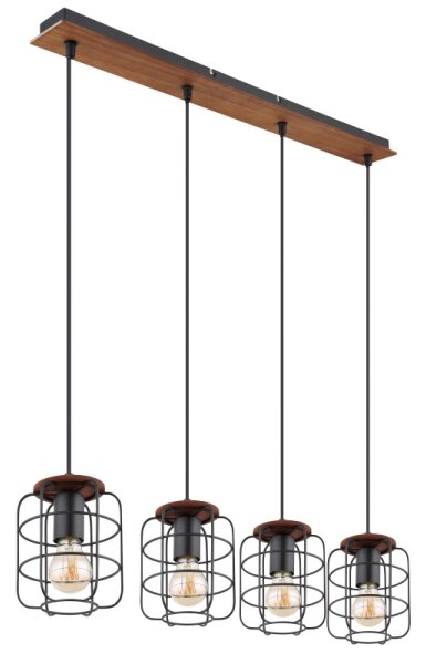 Globo 54037-4H - Lampadario a sospensione WILLA su cavo 4xE27/40W/230V