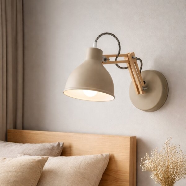 Lampada da parete MARCELLO 1xE27/15W/230V beige