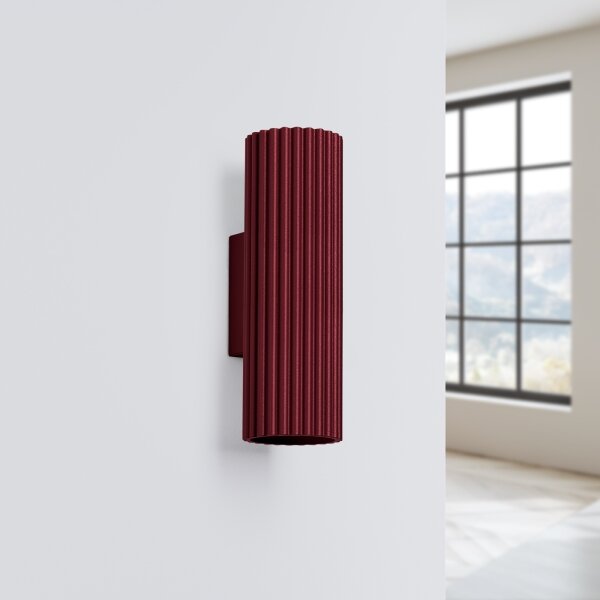 Brilagi - Applique LED CRESTO 2xGU10/10W/230V 20 cm bordeaux