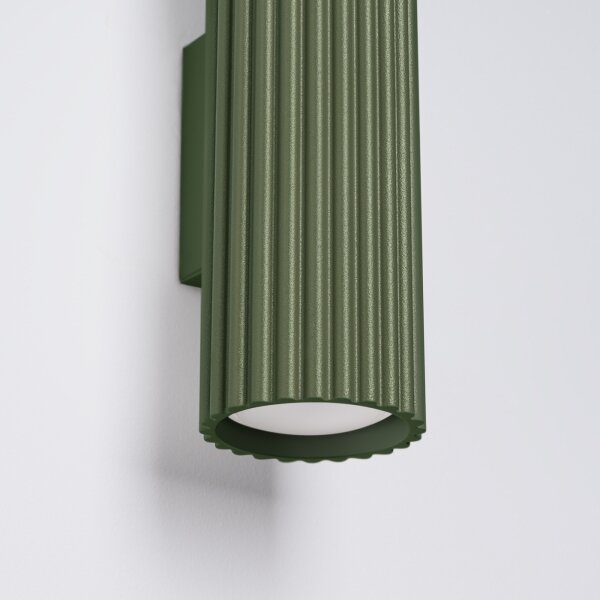 Brilagi - Lampada da parete LED CRESTO 2xGU10/10W/230V 30 cm verde