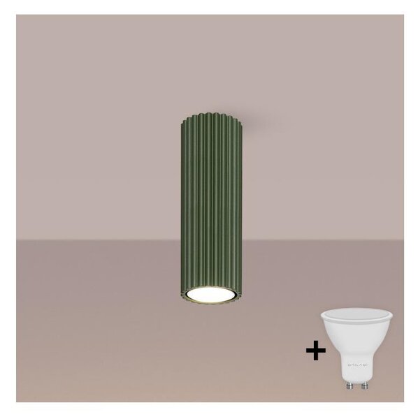 Brilagi - Faretto LED CRESTO 1xGU10/10W/230V 20 cm verde