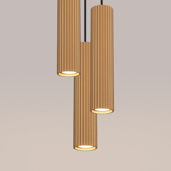 Brilagi - Lampadario LED su cavo CRESTO 3xGU10/10W/230V oro