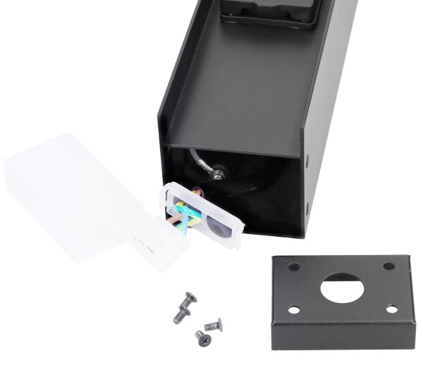 Brilagi - Lampada da esterno con 2 prese SCHUKO, 1x G9/11W/230V, IP44, nera