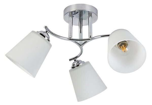 Lampadario a plafone PAFOS 3xE27/15W/230V cromo lucido