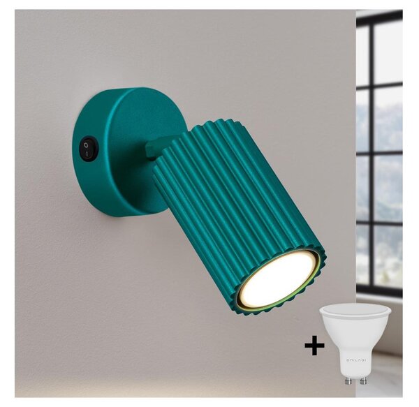 Brilagi - Faretto da parete LED CRESTO 1xGU10/10W/230V turchese
