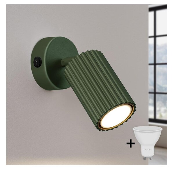 Brilagi - Faretto da parete LED CRESTO 1xGU10/10W/230V verde