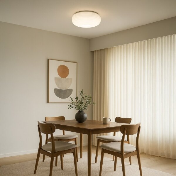 Plafoniera PULSO 3xE27/15W/230V diam. 42 cm bianca