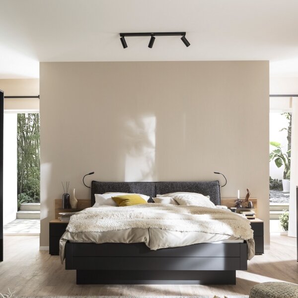 Schöner Wohnen 11794-18 - Faretto LED DANTE 3xGU10/10W+LED/14,4W nero