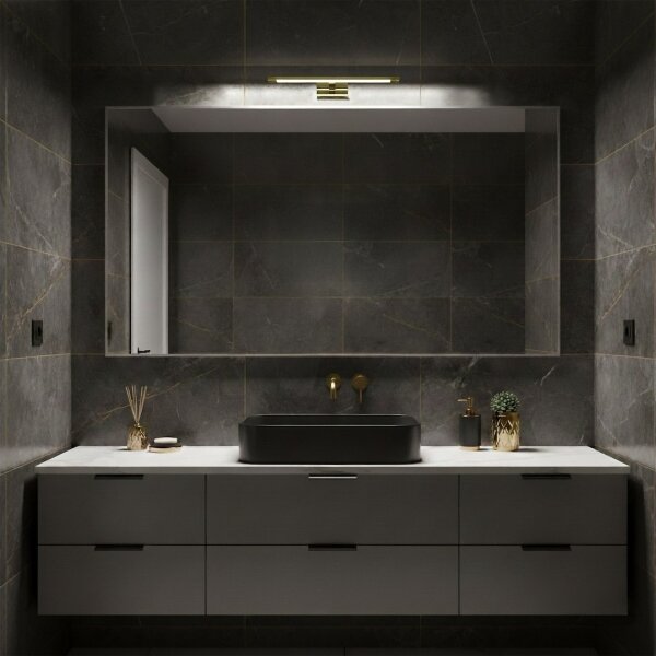 Illuminazione LED per specchio da bagno KLIMT LED/8W/230V 3000/4000/6000K 40 cm IP44 dorata