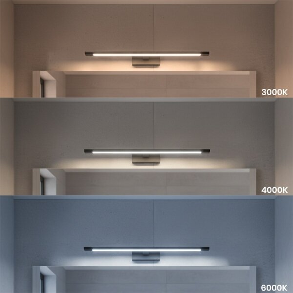 Illuminazione LED per specchio da bagno KLIMT LED/12W/230V 3000/4000/6000K 60 cm IP44 nero