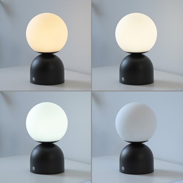 Schöner Wohnen 19218-18 - Lampada da tavolo LED dimmerabile RUDI LED/1,2W/5V nera