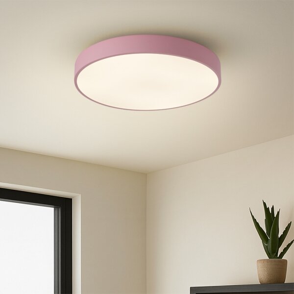 Brilagi - Plafoniera LED dimmerabile POOL LED/48W/230V 3000-6000K 40 cm rosa + telecomando