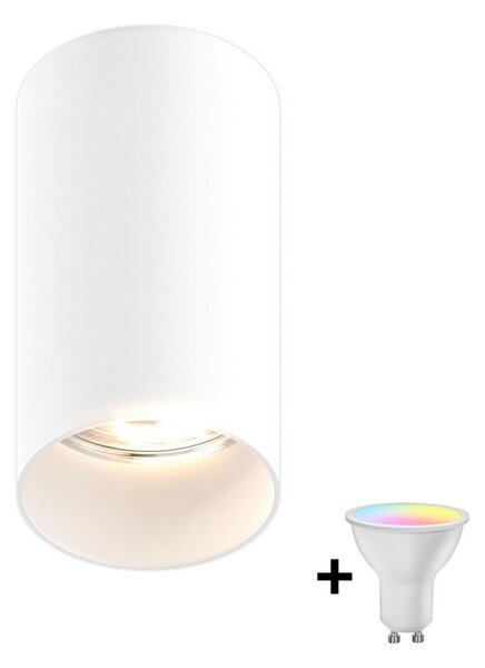 Zuma Line 92679-N - LED RGBW dimmerabile faretto TUBA 1xGU10/4,8W/230V bianco + telecomando