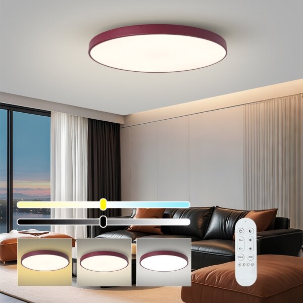 Brilagi-LED Lampada dimmerabile POOL SMART LED/100W/230V/80 cm Wi-Fi Tuya+telecomando bordeaux