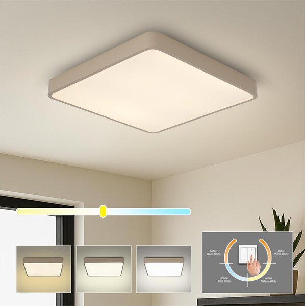 Brilagi - Plafoniera LED POOL LED/36W/230V 3000/4000/6000K 40x40 cm beige