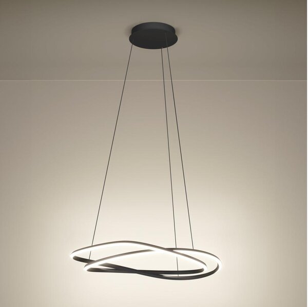 Eglo 390515 - Lampadario a sospensione dimmerabile GUNTIN LED/60W/230V grigio + telecomando