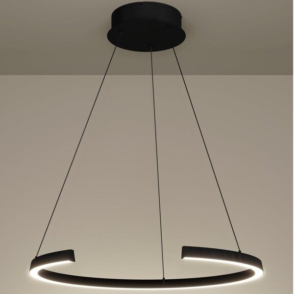 Eglo 390533 - Lampada a sospensione LED dimmerabile su cavo LABONETE LED/24,8W/230V nero + telecomando