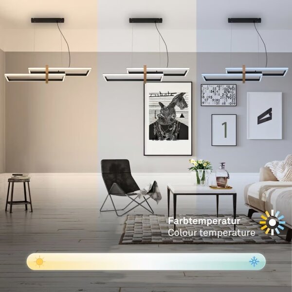 Briloner 4768015 - Lampadario LED dimmerabile sospeso su cavi LED/44W/230V 2700-6500K