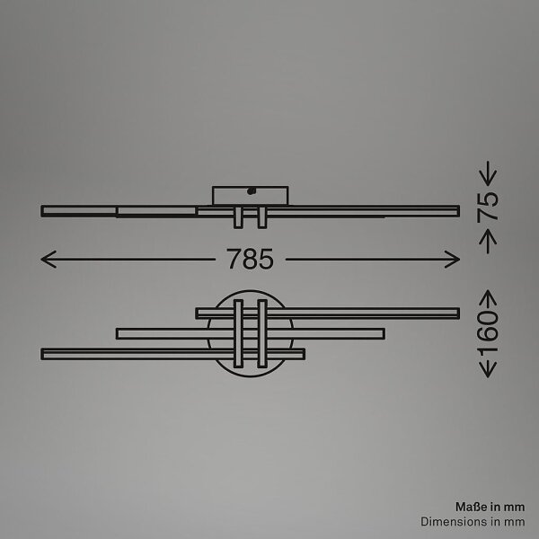 Brilo - Plafoniera LED TINKA LED/21W/230V 3000K finitura rame