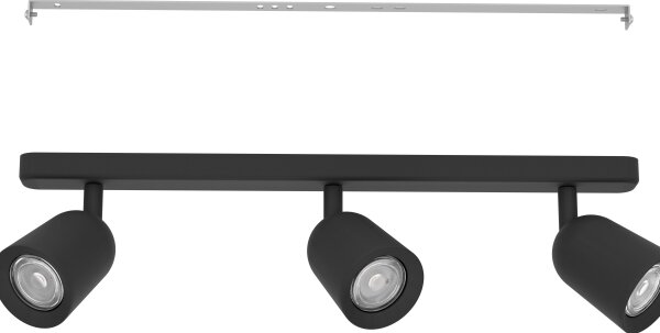 Eglo 901954 - Faretto CAMALDOLI 3xGU10/10W/230V nero