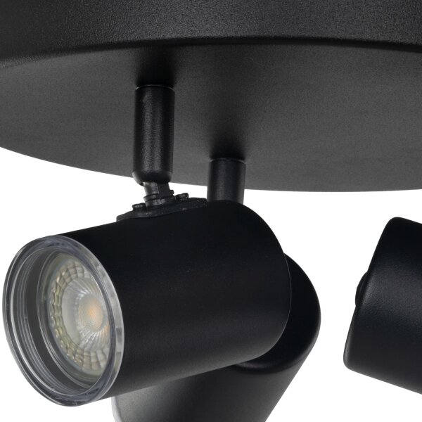 Eglo 901965 - Faretto da bagno CONSUMA 3xGU10/5W/230V IP44 nero
