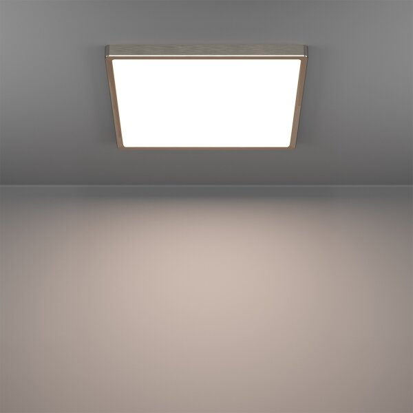 Eglo 901422-LED RGBW Plafoniera dimmerabile fumé FUEVA-Z LED/17,8W/230V 39x39cm IP44 cromato