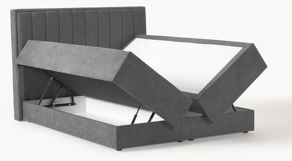 Letto boxspring con contenitore Livia