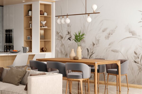 Carta da parati Campo di fiori, Carta da parati Buffer, w05913 : Uwalls.it