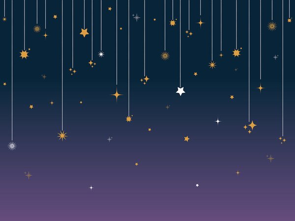Carta da parati Stelle e stelle da linee, Carta da parati per Bambini, Carta da parati popolare, u98767v2 - Tapeko.it
