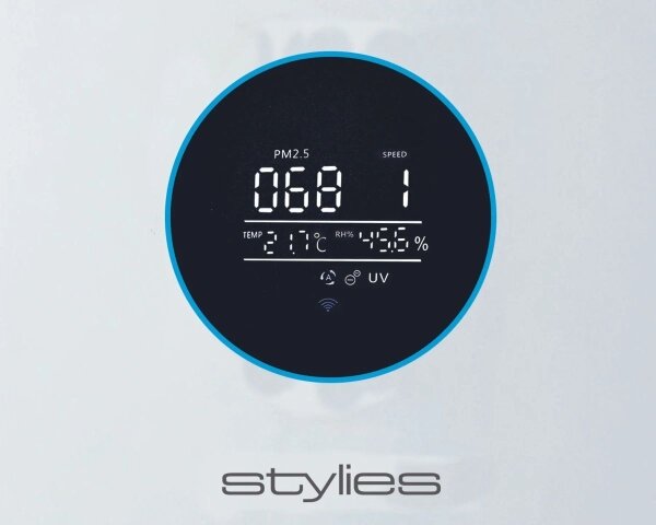 Stylies - Purificatore d'aria con umidificatore ALPHA 68W/230V Wi-Fi bianco