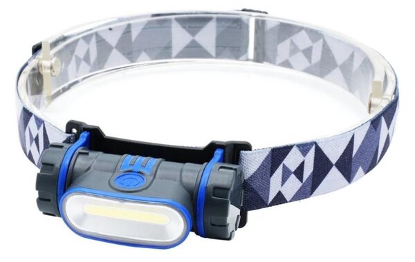 Viking - Lampada frontale LED ricaricabile dimmerabile con sensore, 5V, IPX4, 150 lm, 2200 mAh