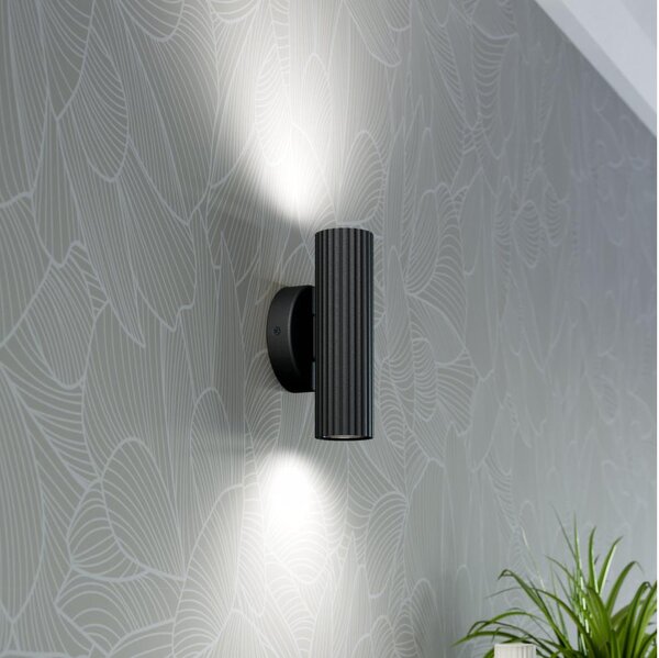 Eglo 902032 - Applique da parete PORTILLO 2xGU10/5W/230V nero