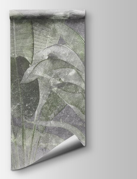 Carta da parati Eleganza botanica in texture morbide, Carta da parati Sotto la Pietra, Carta da parati popolare, u73884v2 - Tapeko.it