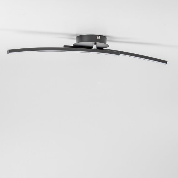 Plafoniera LED 2xLED/6W/230V nera