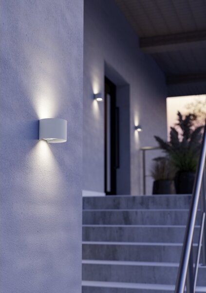 Eglo 901843 - Applique da esterno a LED CALPINO 2xLED/2,8W/230V IP54 bianco