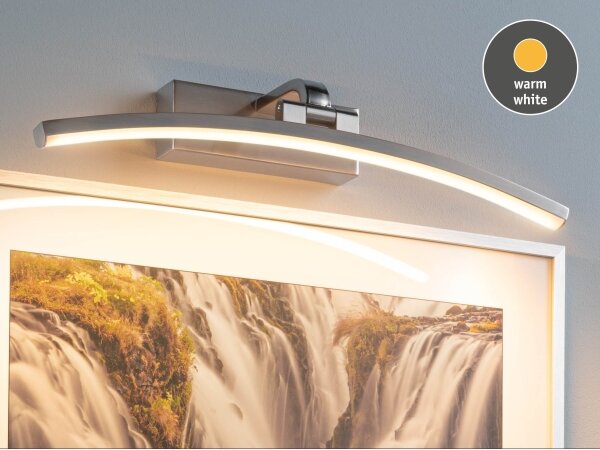 Paulmann 95557 - Lampada da quadro LED/8,5W BENTO 230V 40 cm cromo opaco