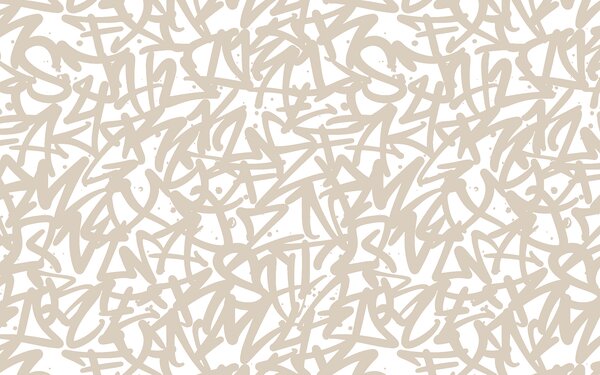 Carta da parati Un motivo di lettere su sfondo bianco, Carta da parati lastrazione, Carta da parati popolare, u99087v1 - Tapeko.it