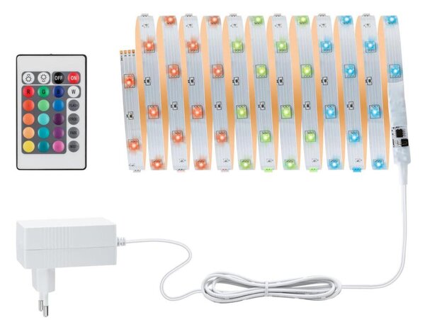 Paulmann 3988 - Striscia LED RGBW/13W dimmerabile TIP 5 m 230V + telecomando