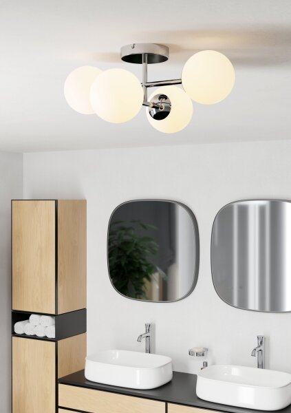 Eglo 902098 - Plafoniera LED da bagno CASTROVIDO 4xG9/4,2W/230V IP44 cromo