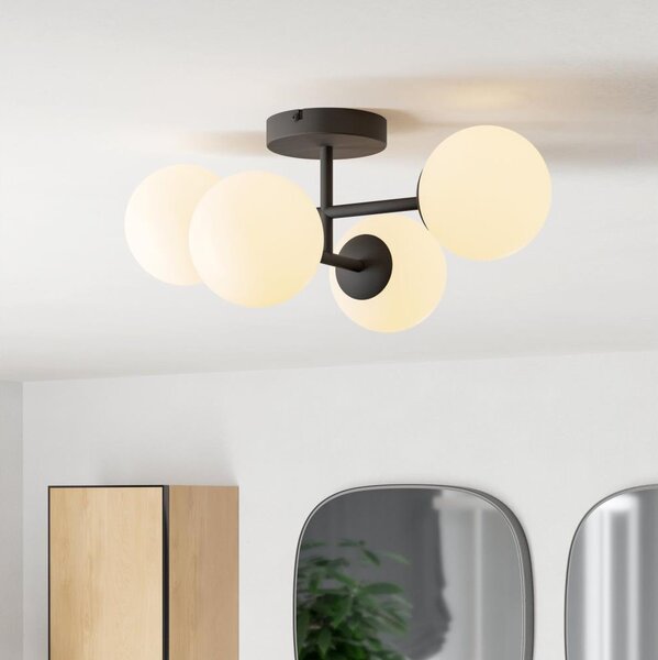 Eglo 902094 - Plafoniera LED per bagno CASTROVIDO 4xG9/4,2W/230V IP44 nero