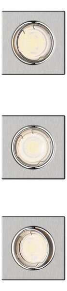 Philips - Set da 3 faretti da incasso PERIDOT 1x GU10/7W/230V, argento